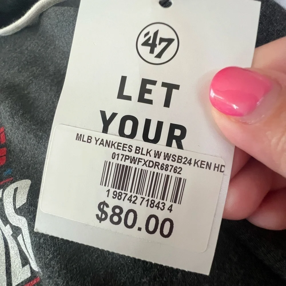 NWT ‘47 Women’s 2024 World Series Bound New York Yankees Kennedy Hoodie in M